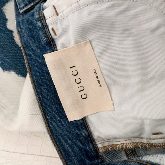 NWT Gucci Hand Bleached Punk Denim Jeans size 28 - Picture 13 of 15